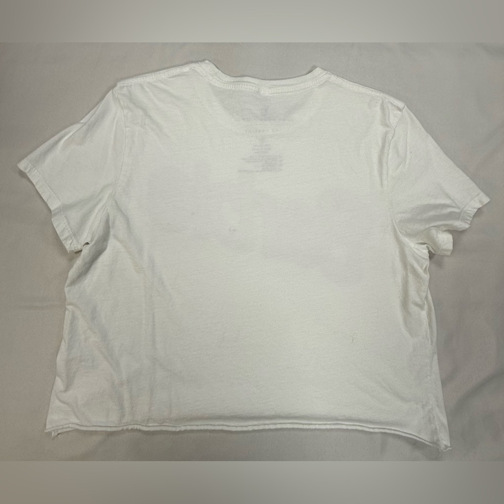Junk Food Clothing White Tee with Pink Barbie Logo - Picture 4 of 5